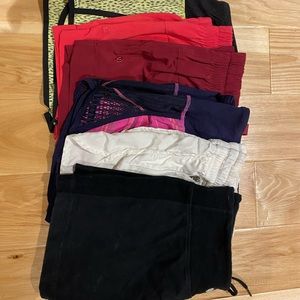 Lululemon mixed lot, six pairs of shorts